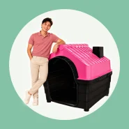 Casa Plástica Para Cachorro N6 N7 N8 N9 Porte Médio e Grande.
