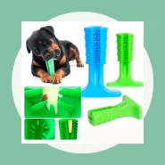 Escova Dente Pet Clean Mordedor Massageador Cachorro