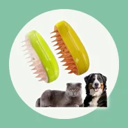 Luva Tira Pelos Escova Pelo para Gato a Vapor
