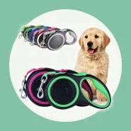 Corda De Trela Nylon Coleira Guia Retrátil para Cachorro