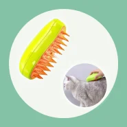 Escova A Vapor Para Gatos Cães 3 Em 1 Escovas Elétricas De Pêlos