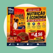 Ração Cachorro Adulto 15kg Carne Pastel Dog para Cães Adultos