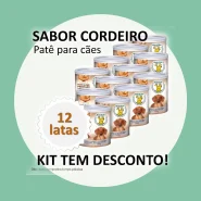 Kit Ração Úmida Patê Natural Maximo Sabor Cordeiro Cães Adultos