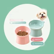 Comedouro e Bebedouro Elevados para Cães e Gatos