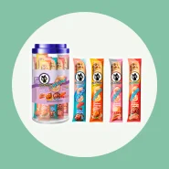 Petisco Para Gatos ChuChups Cream Pote Sortido com 24 Tubos de 15g