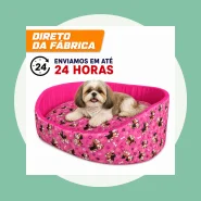 Cama Pet Cachorro Gato Pequeno Europa P Lavável com Zíper