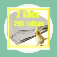 Papel para Gaiolas e Viveiros de Pássaros Alta Absorção