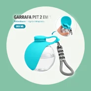 Garrafa Pet Portatil para Animais Bebedouro Passeio Cachorro e Gato