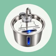 Aço Inoxidável Fonte para Gatos com Filtro Dispensador de Água