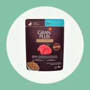 Ração Úmida Sachê Granplus Gourmet Gatos Adultos Atum 85g