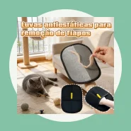 Luva Removedora de Pelos e Fiapos Atração Eletrostática Mágica
