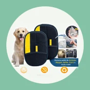 Luva Tira Pelos Pet Cães Gatos Remove Sofá Roupa Reutilizável