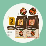 Kit com 2 Ração para Gatos Quatree Supreme Castrados 1kg