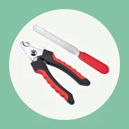 Kit Cortador Alicate Lixa de Unha Gatos e Cães Grande