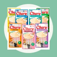 Petisco para Gatos Churu 56g Contém 4 Tubets de 14g