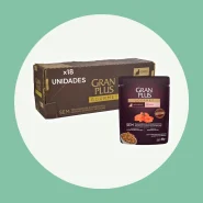 Ração Úmida Sachê Granplus Gourmet Gatos Display 18 Unidades