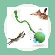 Brinquedo Automático para Gatos Bola Interativa com Sensor