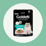 Ração Úmida Gourmet para Gatos Castrados Sabor Frango, Abóbora