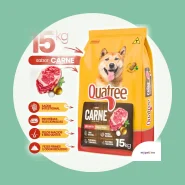 Ração Quatree Gourmet Cães Adultos Carne 15kg