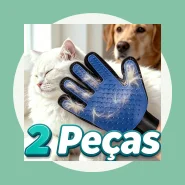 Luva Escova Pet Nano Magnética Remove Pelos de Gatos