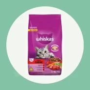 Ração Whiskas 10kg para Gatos Adultos Gato Carne Saco