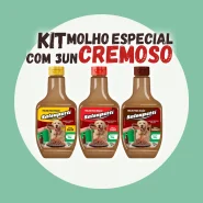 Kit 3 Molho para Ração de Cachorro Cremoso 250g Salsapetti