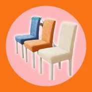 KIT2/4/6 Capa Para Cadeira Elastica Extensivel Decorativa Folhas Para Sala De Jantar Lavavel Casa Decor