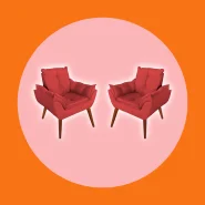 Kit 2 Poltronas Decorativa Opalla Poltrona para Recepção para Sala