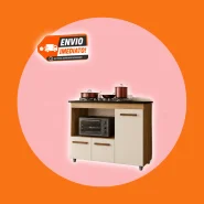 Balcão para Cooktop 5 Bocas com 3 Portas Ana Cozinha