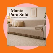 Manta Para Sofá King Luxuosa Gigante 4,00M x 1,80M / 3,00M x 1,80 / 2,40 x 1,80 / 2,10 x 1,20 Decorativa Artesanal