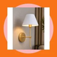 Arandela Luminária Luna LED E27 Moderna Quarto Cabeceira Sala