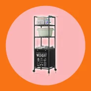 Estante Organizadora / Cesto de Roupa Suja / Rodas / Carrinho Lavanderia / 1 2 3 Andares