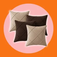 Kit 4 Capas Almofada 40x40 Suede Luxo Zíper Invisível Decoração Sala Sofá Quarto Enxoval