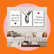 Kit 3 Quadros Decorativos 