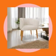 Poltrona para Recepção Ashley Veludo Pés Palito - Poltrona para Sala - Poltrona para Manicure - Poltrona para Salão