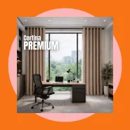 Cortina 4,00 X 2,50 para Sala, Quarto e Escritório