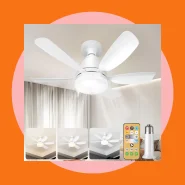 Ventilador com Luminária Mais Vendido com Conforto bivolt + controle remoto