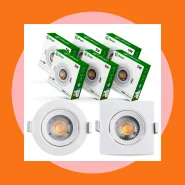 Kit10 Luminárias Spot LED 5w Embutir Direcionável Teto 6500k 3000k