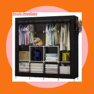 Guarda Roupa Grande Dobrável Armário Arara Organizador Multiuso
