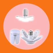 Luminária de Teto Dobrável Lâmpada de Pétalas 6500k 28w