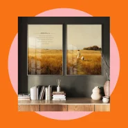 Quadros Decorativos com Moldura Filete Sala Quarto Duo Arte