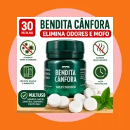 Pastilhas de Cânfora Bendita 30 Unidades Antimofo Elimina Odores