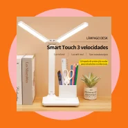 Luminária Abajur de Mesa Lâmpada de Estudo de LED Grande