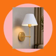 Arandela Luminária Luna LED E27 Moderna Quarto Cabeceira Sala