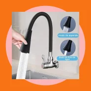 Torneira Parede Cozinha Gourmet Flexivel 2 Jatos 1 4