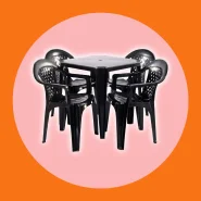 Kit 4 Poltronas 154kg Mesa