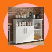 Queima de Estoque Armário Balcão Multiuso para Cozinha com 2