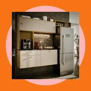 Armário de Cozinha Completo Sala de Jantar Suspenso 150cm Balcão