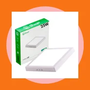 Luminária Painel Plafon LED 12w 18w 24w Sobrepor Quadrado Redondo