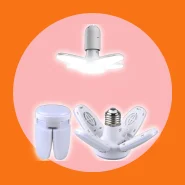 Luminária de Teto Dobrável Lâmpada de Pétalas 6500k 28w